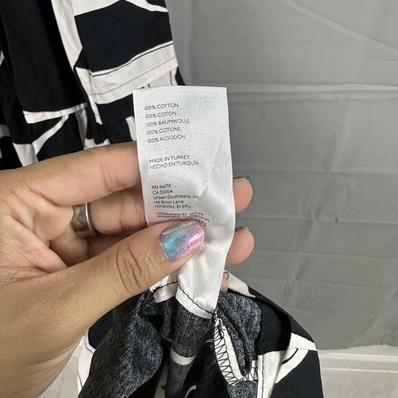 Maeve Dress Womens Large The Somerset Maxi Black White Belted Boho Chic Casual - Picture 12 of 16